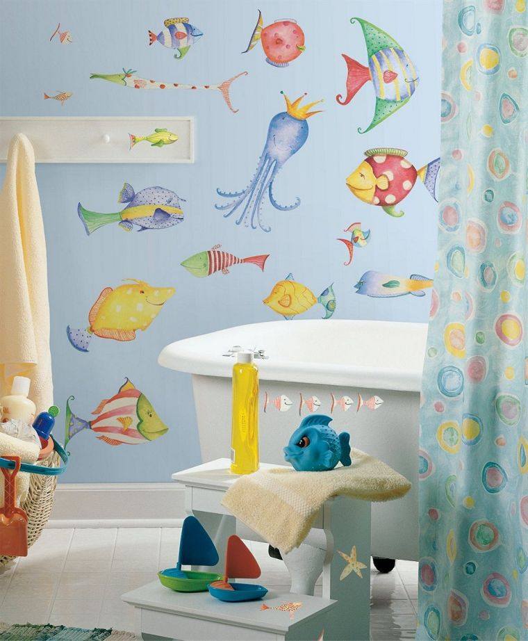décoration de sale de bain enfant 