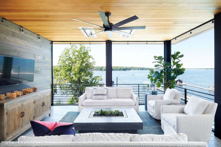 meuble-terrasse moderne couverte