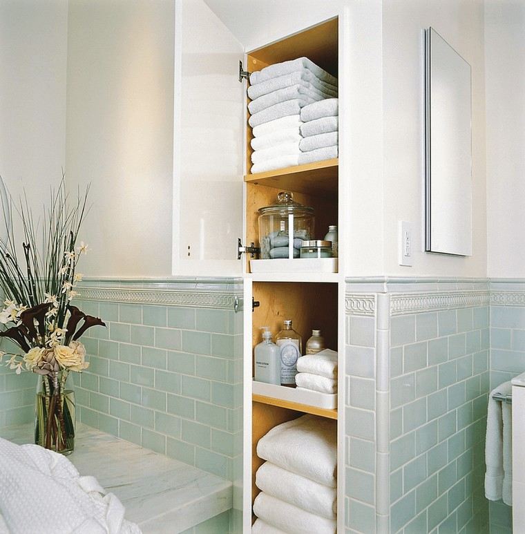 Petit rangement salle de bain pour gain de place et de confort