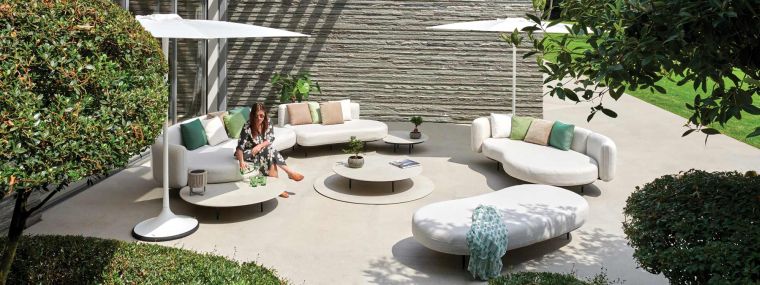 déco de jardin avec meubles modernes 