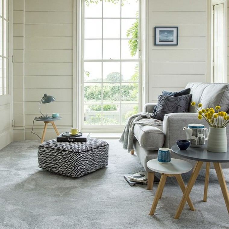 pouf gris maison design fauteuil avec coussins