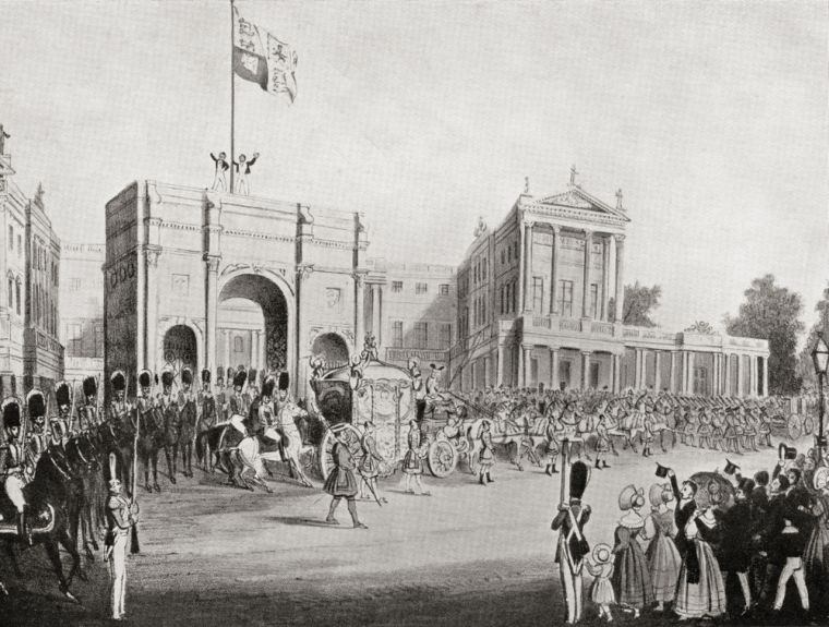 La coronation de Reine Victoria au Buckingham Palace Londres 