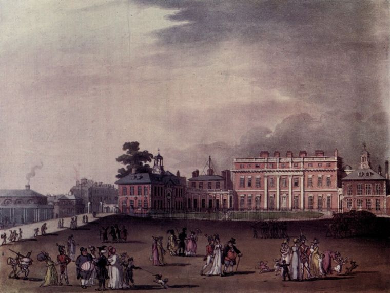 Buckingham Palace Londres et l'histoire du passé 
