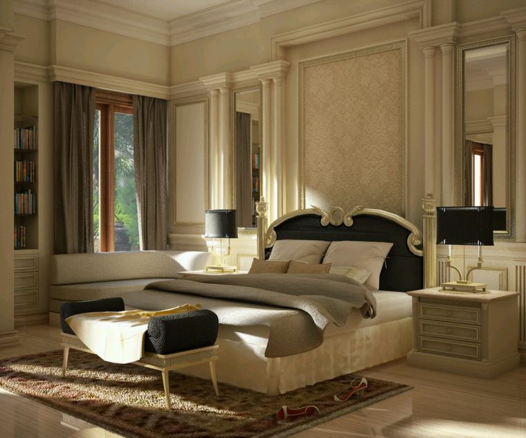 chambre adulte de luxe de style classique 