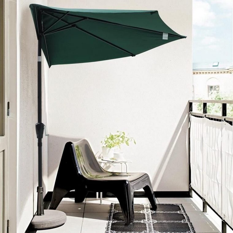demi-parasol balcon terrasse