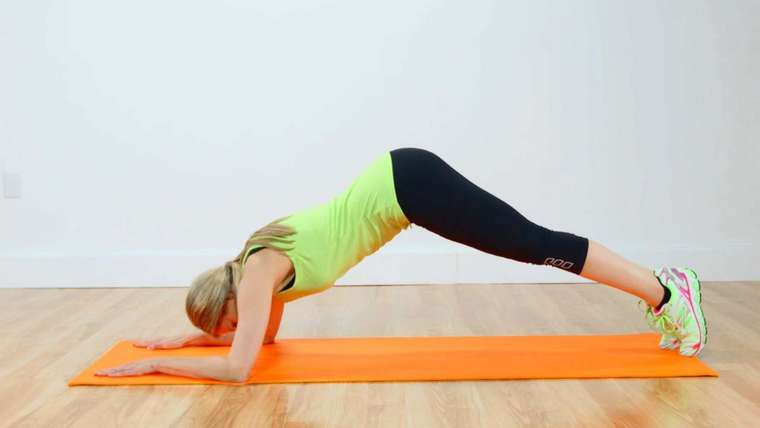 étirement stretch exercice de la planche