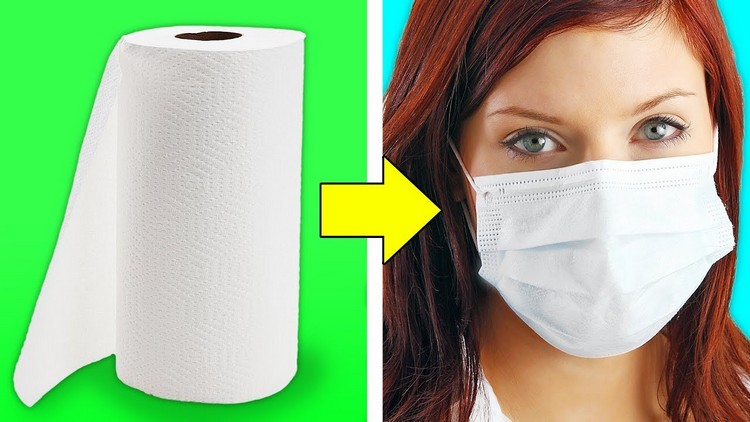 faire un masque de protection respiratoire en papier absorbant