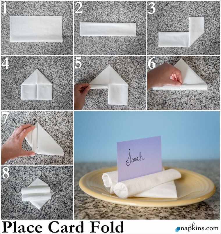 pliage de serviettes en papier 