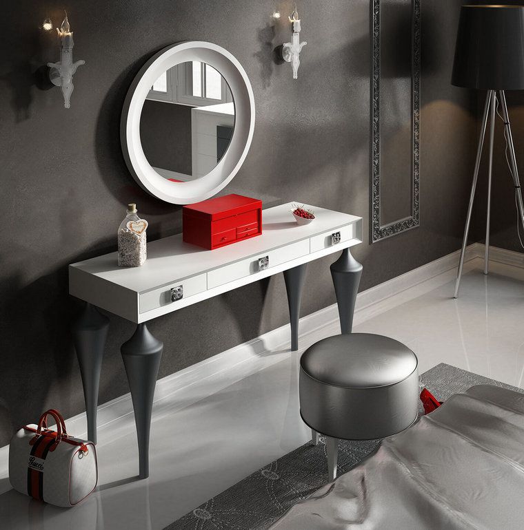 table tiroir maquillage miroir