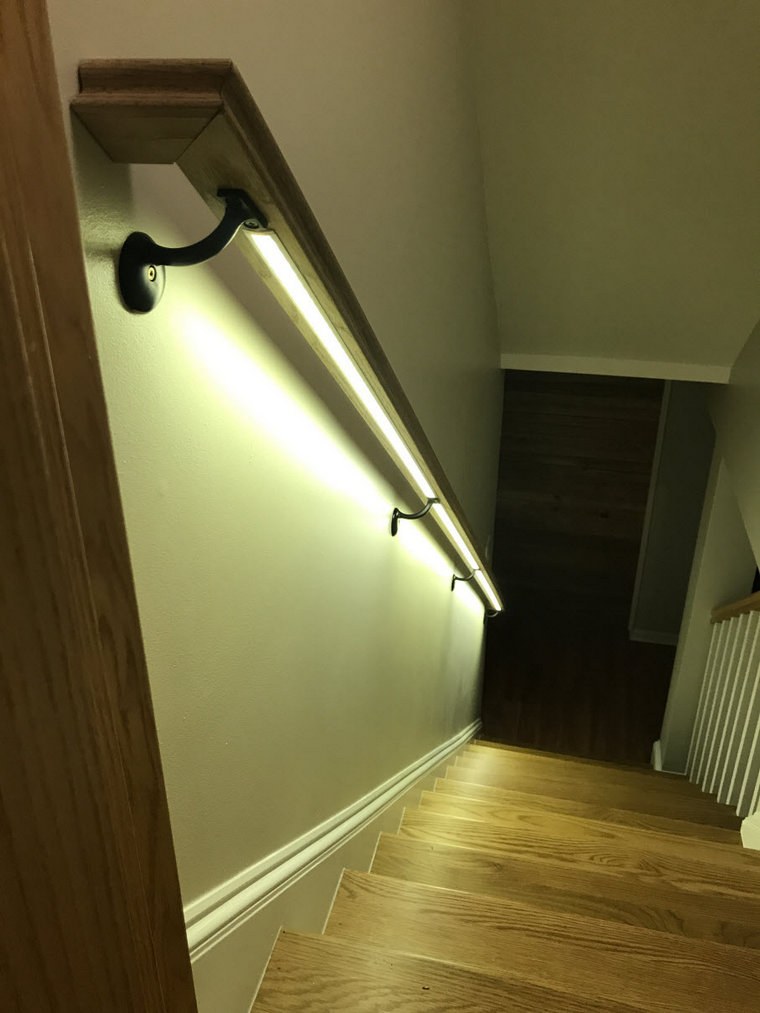 mettre lumière escalier intérieur