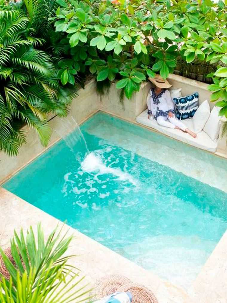 petite piscine rêve milieu jardin