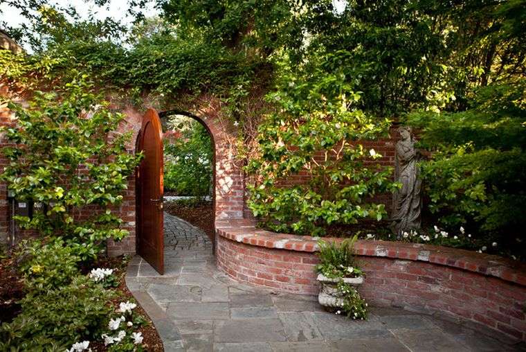 portillon jardin romantique idee