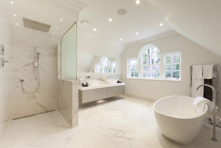 salle de bain de design luxe 
