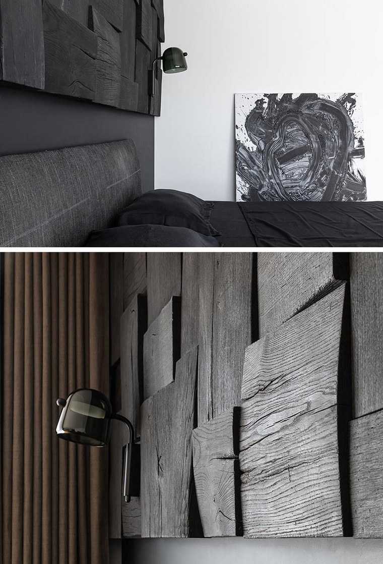 mur d accent en bois chambre design art