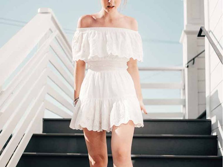 robe blanche pour l'été 