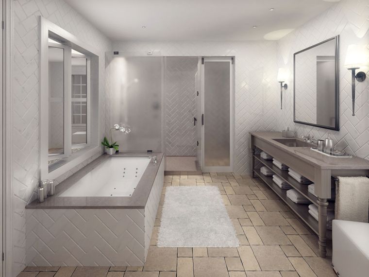 salle de bain de luxe moderne 