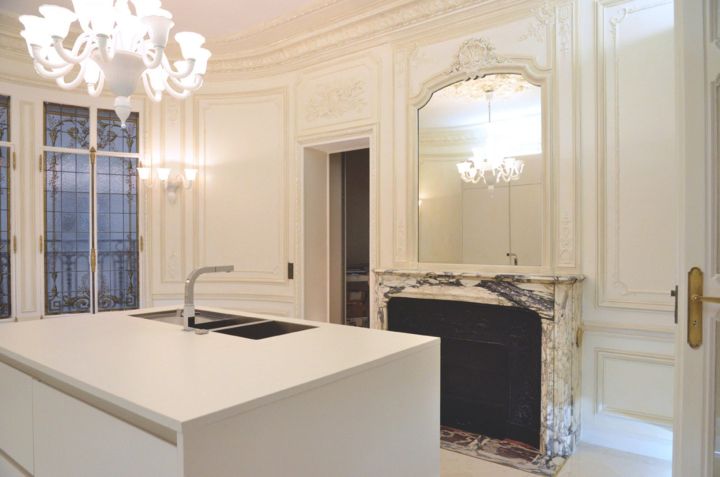 cuisine luxe appartement paris renovation