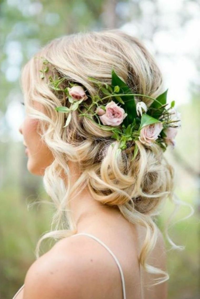 fleurs cheveux mariage