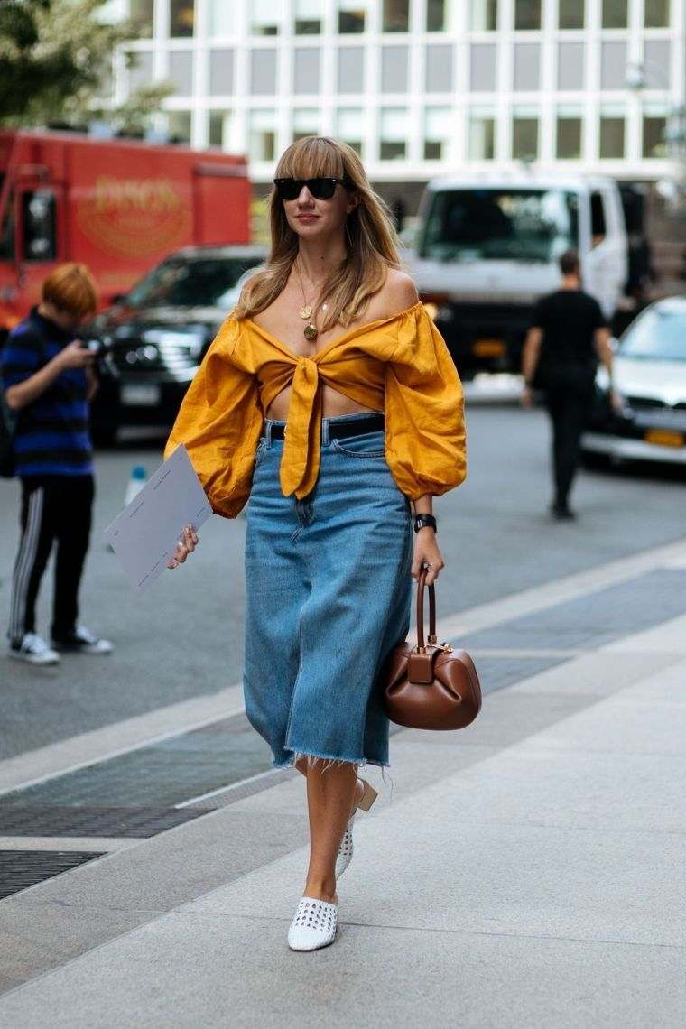 jupe en jeans moderne 