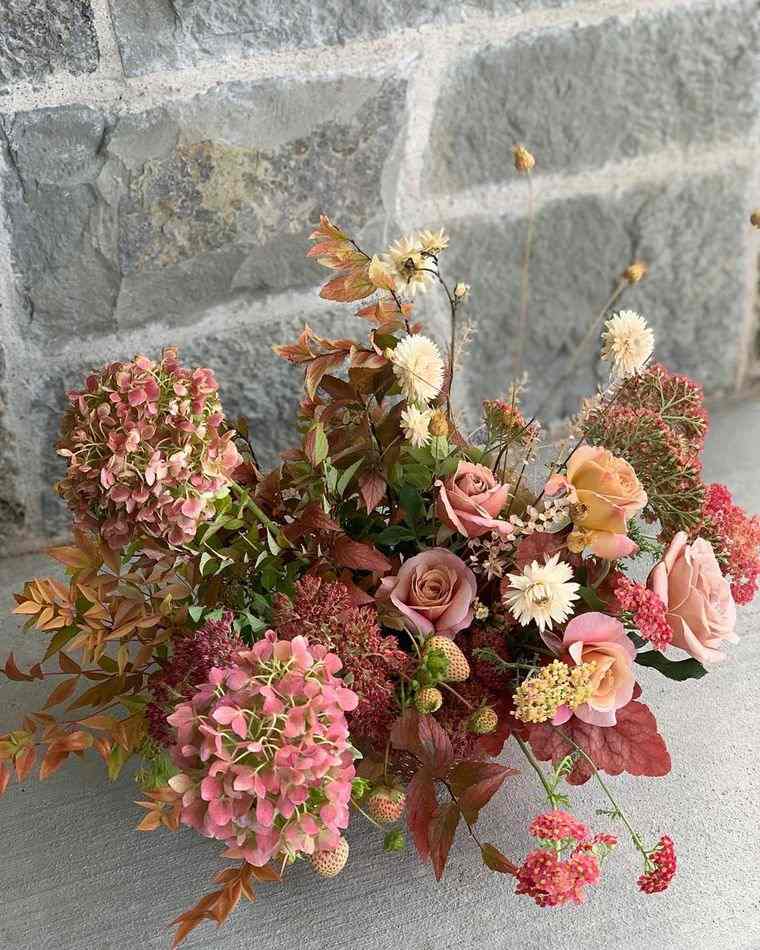 déco d automne pour table beau bouquet