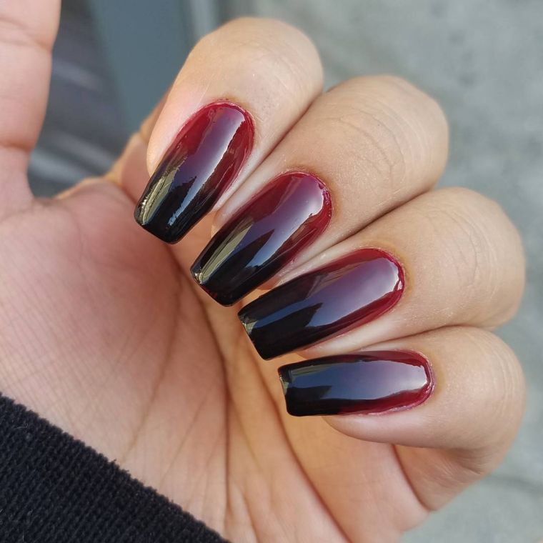 ongles ombre automne 2020