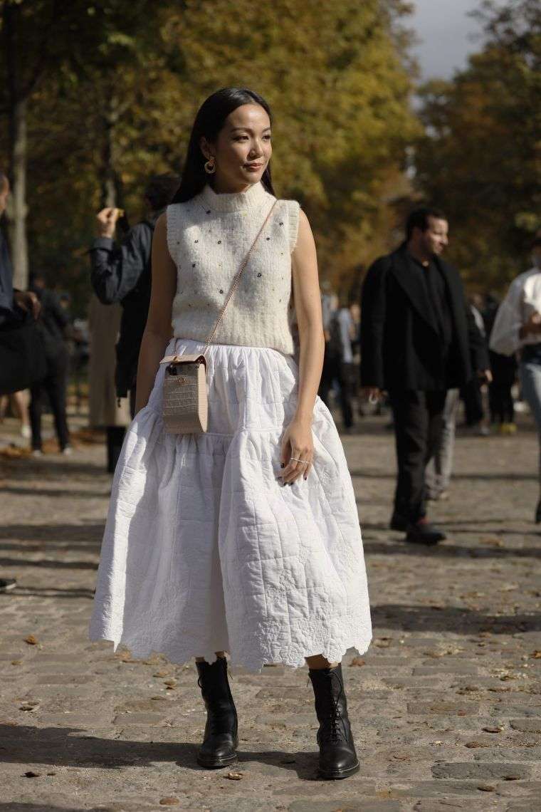 robe portée avec des bottes comme tendances automne 2020 