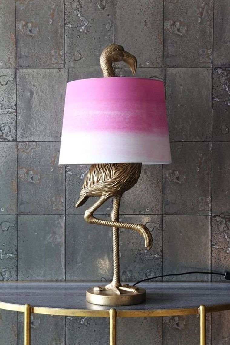 lampe flamant rose