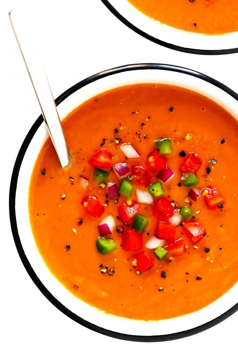 tomates soupes froide gaspacho authentique recette
