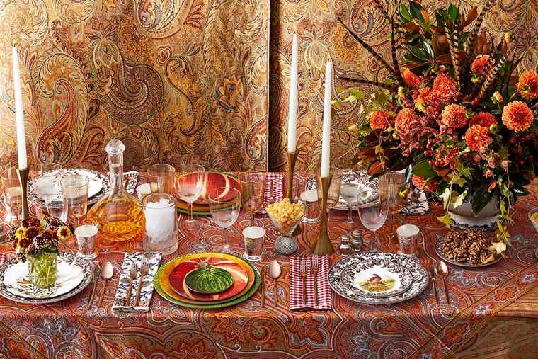 table décoration thanksgiving opulence
