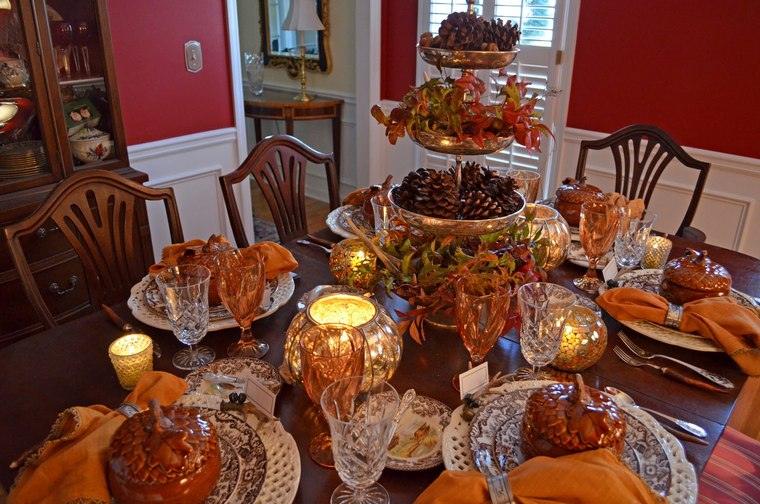 table thanksgiving décoration fête familiale