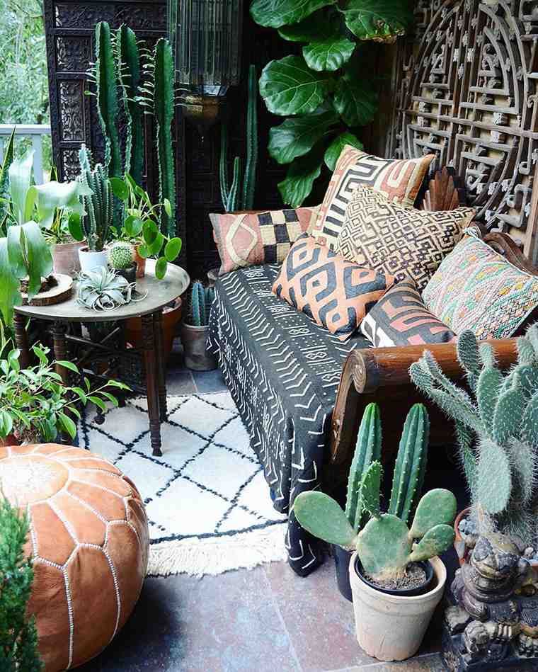 terrasse cactus confort bohème