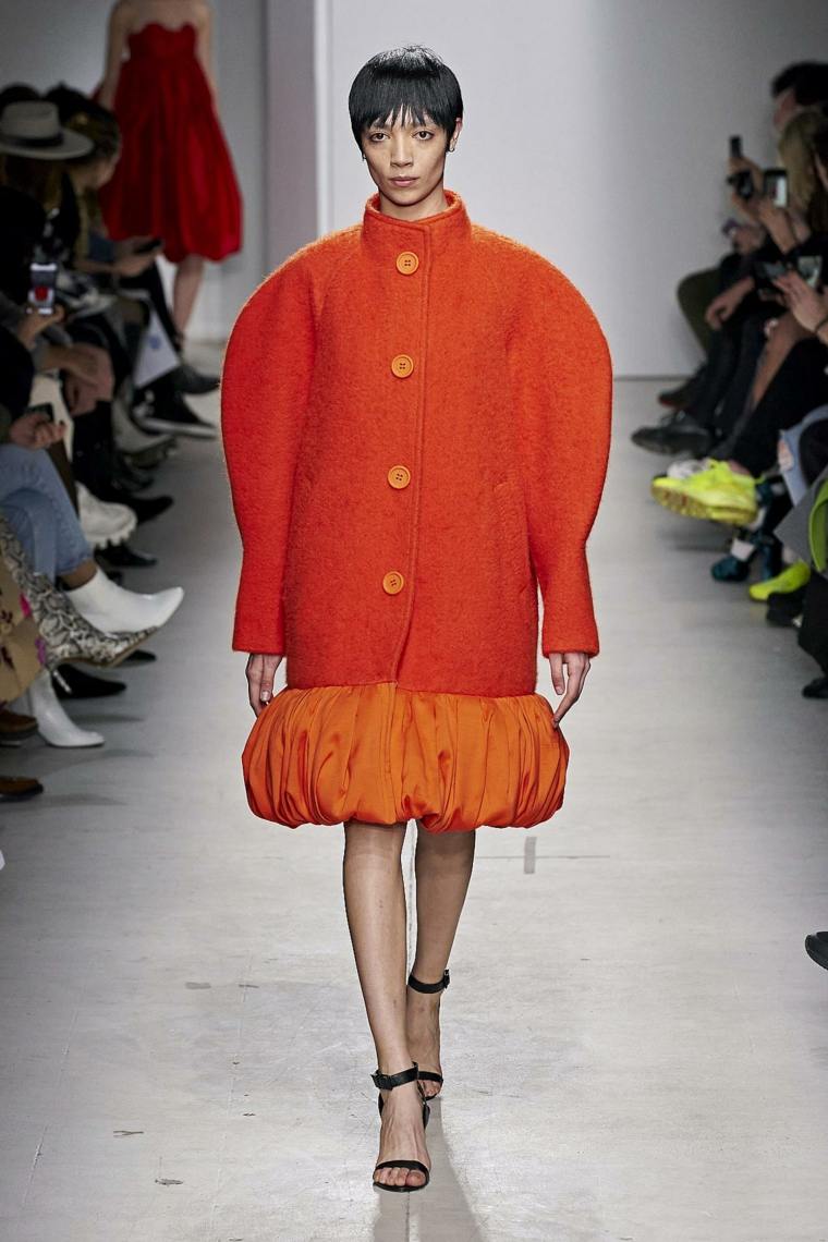manteau en orange idée