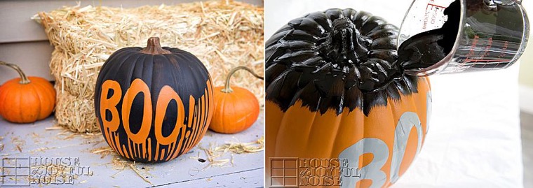 décoration halloween américain noir et orange