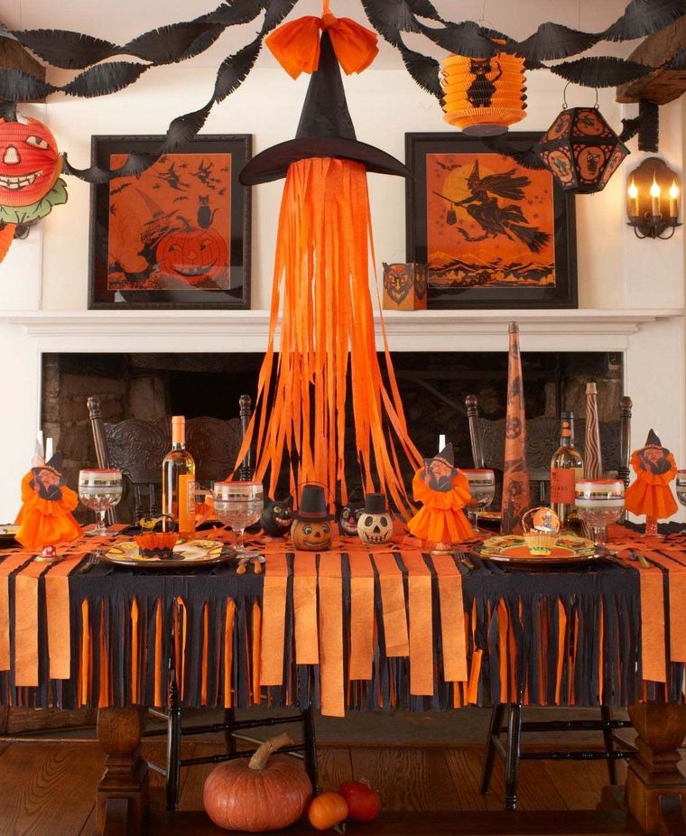 décoration en orange pour automne