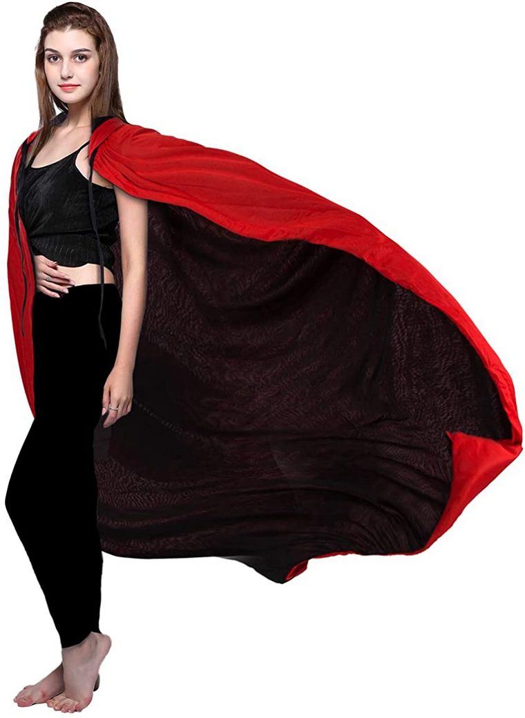 déguisement adolescente en rouge et noir halloween