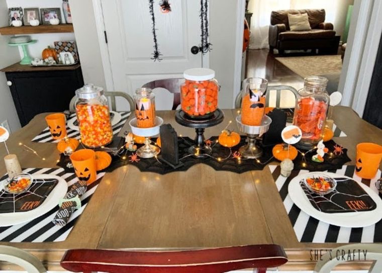 halloween avec table originale