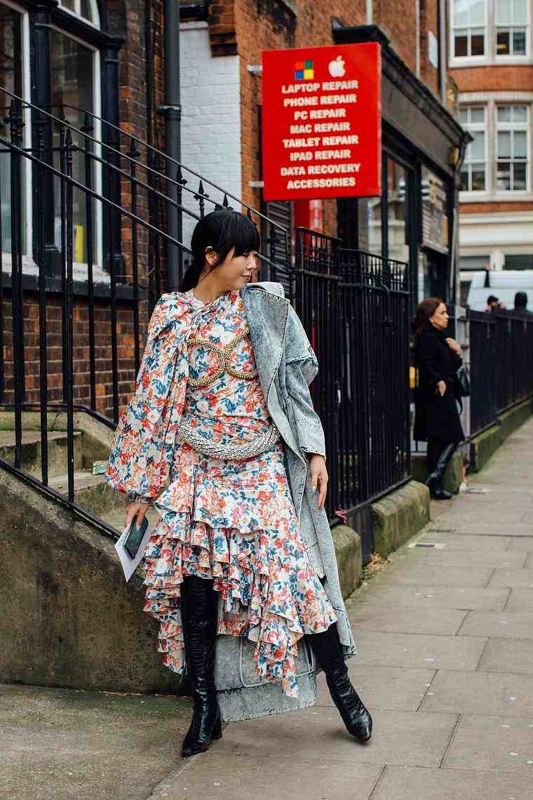 style floral boho chic Londres