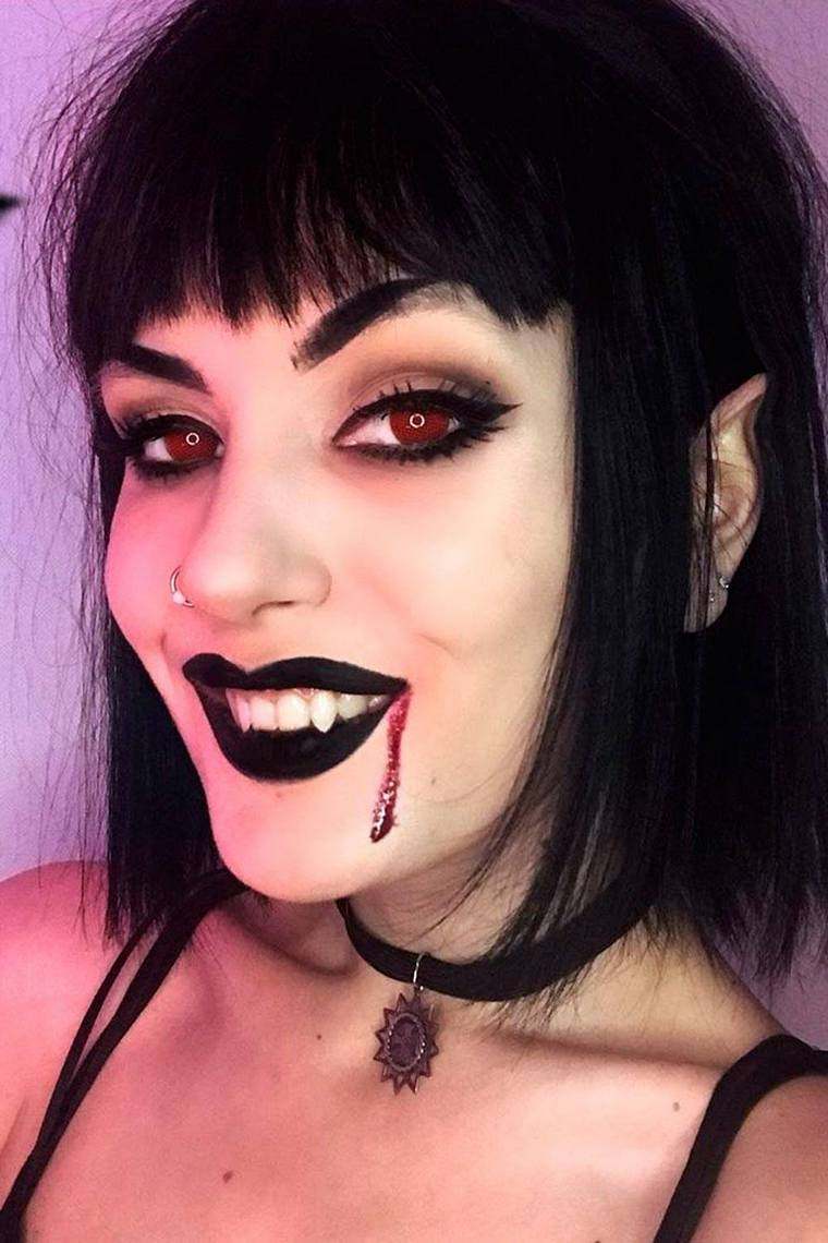 vampire maquillage femme Halloween