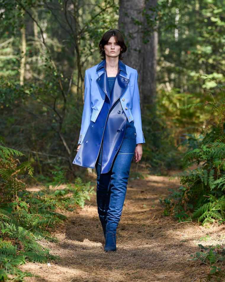 veste femme en bleu par Burberry
