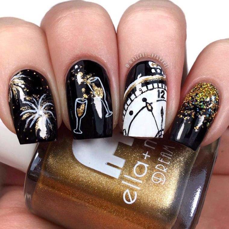deco noel nouvel an ongles