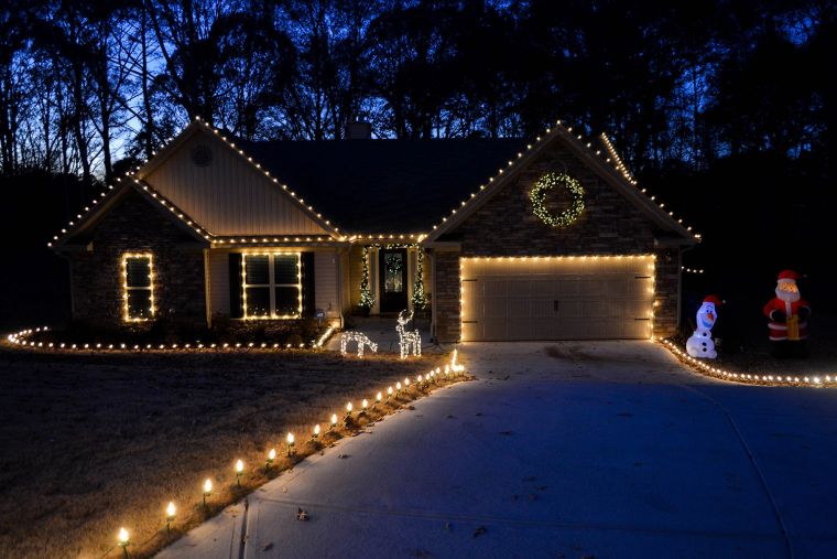 décoration de Noël extérieure et lumineuse 