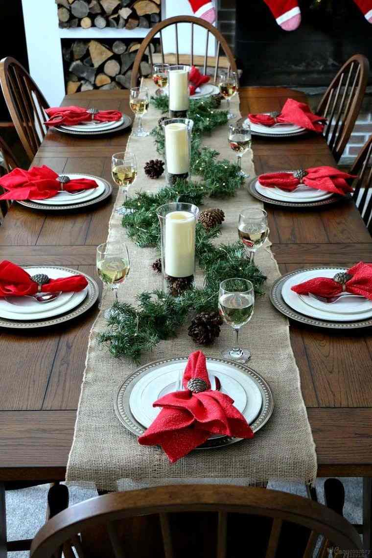 décoration de Noël table 