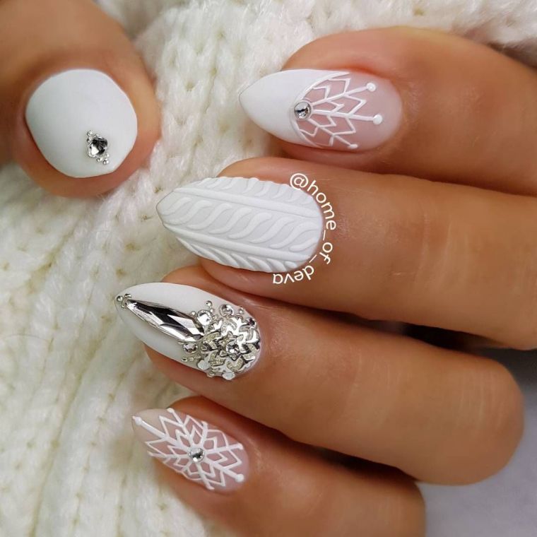 nail art hiver cristal