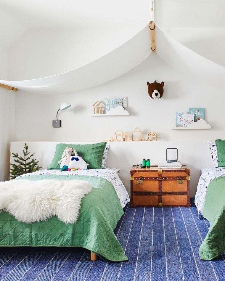 simplicité couleurs theme hiver chambre