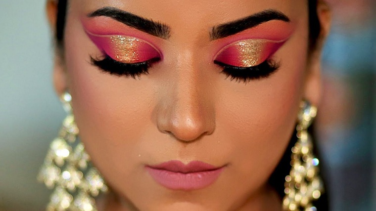 gold new year makeup ideas