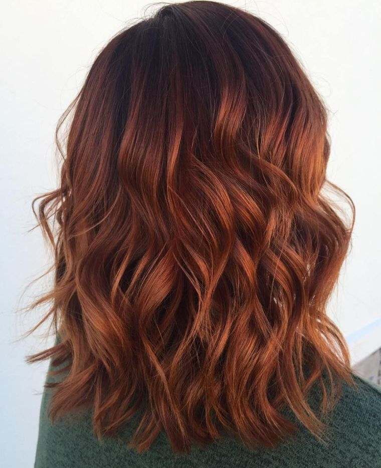 coloration de cheveux rouge 