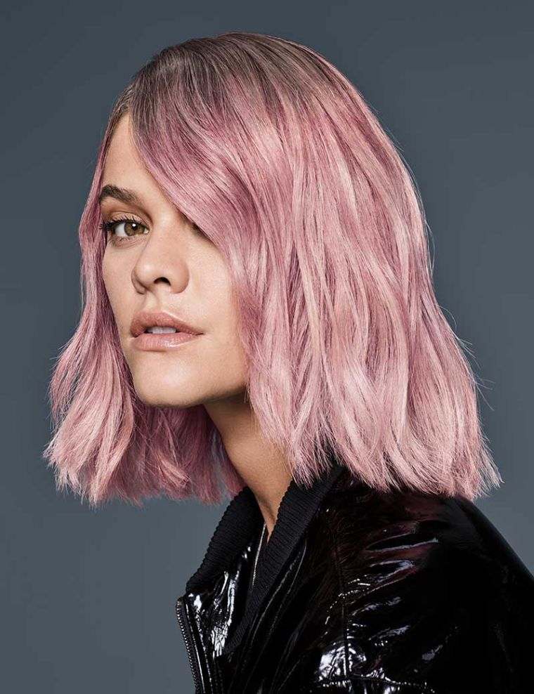 couleur cheveux 2021 en rose 