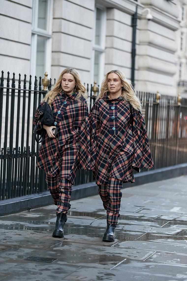 street style Londres tenue jumelles