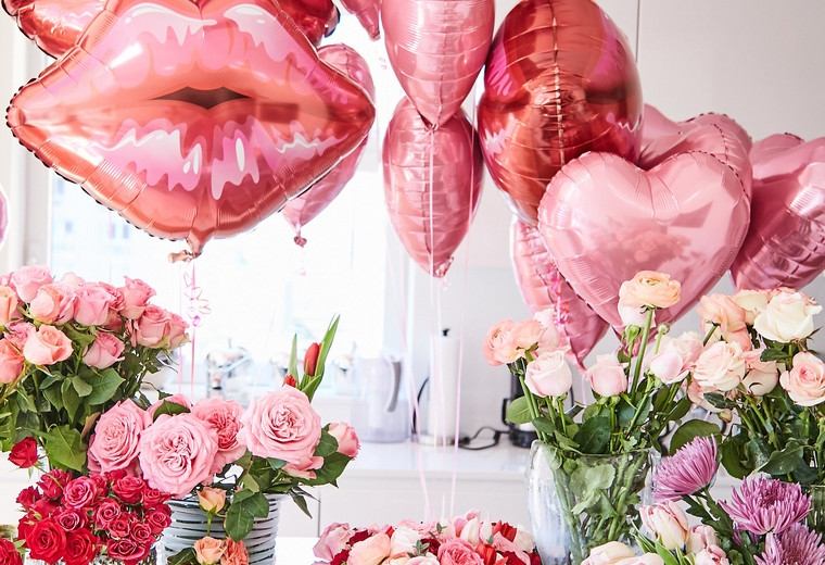 ballons lèvres saint valentin 2021