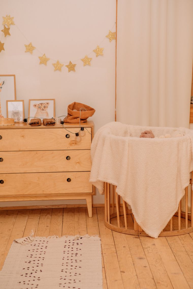 chambre bebe scandinave meubles bois